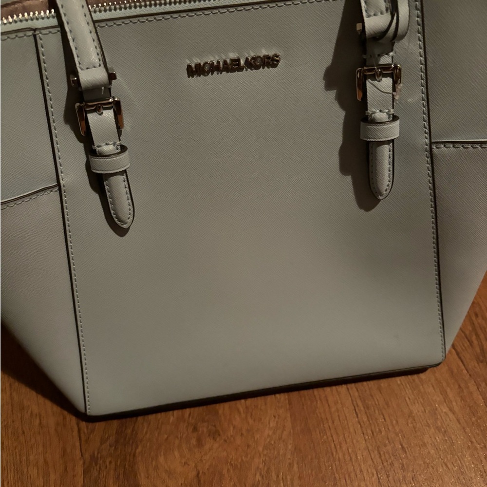 Michael kors new light blue tote